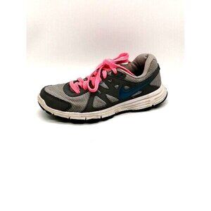 Nike Womens Sneakers Revolution 2 Gray Pink‎ Lace Up Running Shoe Padded 6.5